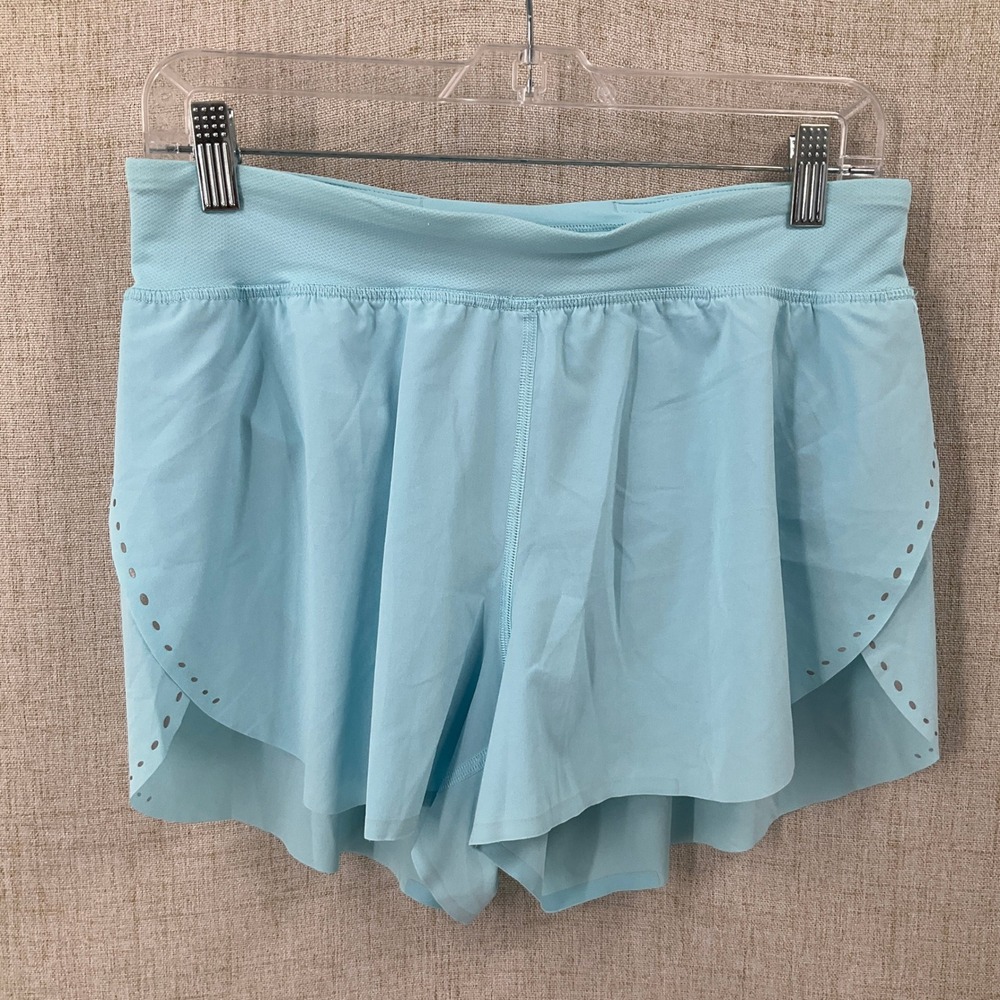 Lululemon Find Your Pace Shorts Womens 8 Light Blue Running Athletic Workout